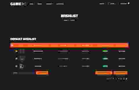 Wishlist-page